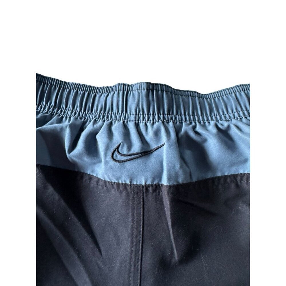 Nike Men's Sz XXL Contend 9" Swim Shorts Black Blue Lined - Picture 6 of 8
